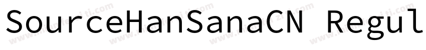 SourceHanSanaCN Regular字体转换